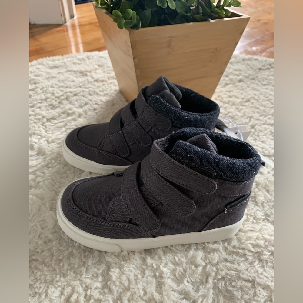 Old Navy Triple-Strap Canvas High-Top Sneakers for Toddler